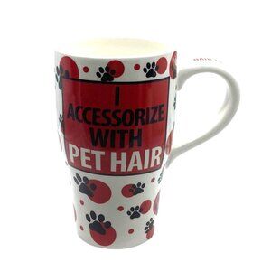 Pet Hair Accessory‎ Coffee Mug Cup Our Name Is Mud 5.5" 16 oz. Lorrie Veasey